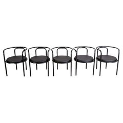 5x Original Locus Solus Stühle Poltronova Gae Aulenti Metall design