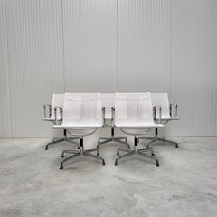 5x Vitra EA108 Office Chair by Charles Eames White Netweave