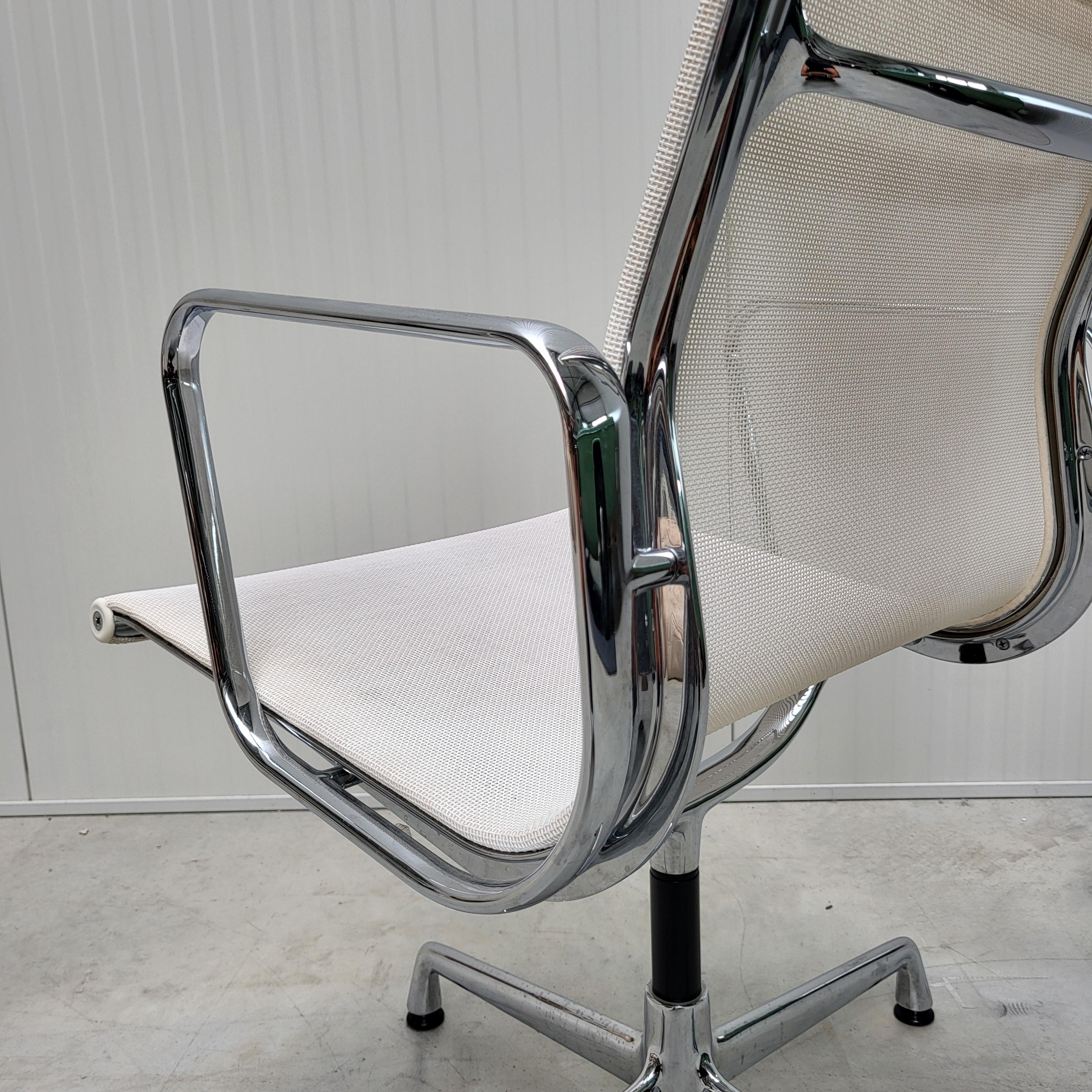5x Vitra EA108 Office Chair by Charles Eames White Netweave 1