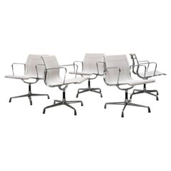 5x Vitra EA108 Office Chair by Charles Eames White Netweave