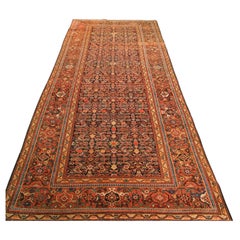 5x10 Antique Persian Farahan Hand-Knotted Runner Herati Rug 15cm8×300cm c.1900