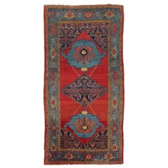 5x10 Ft Exceptional Antique Persian Bidjar Wool Rug, Ca 1880
