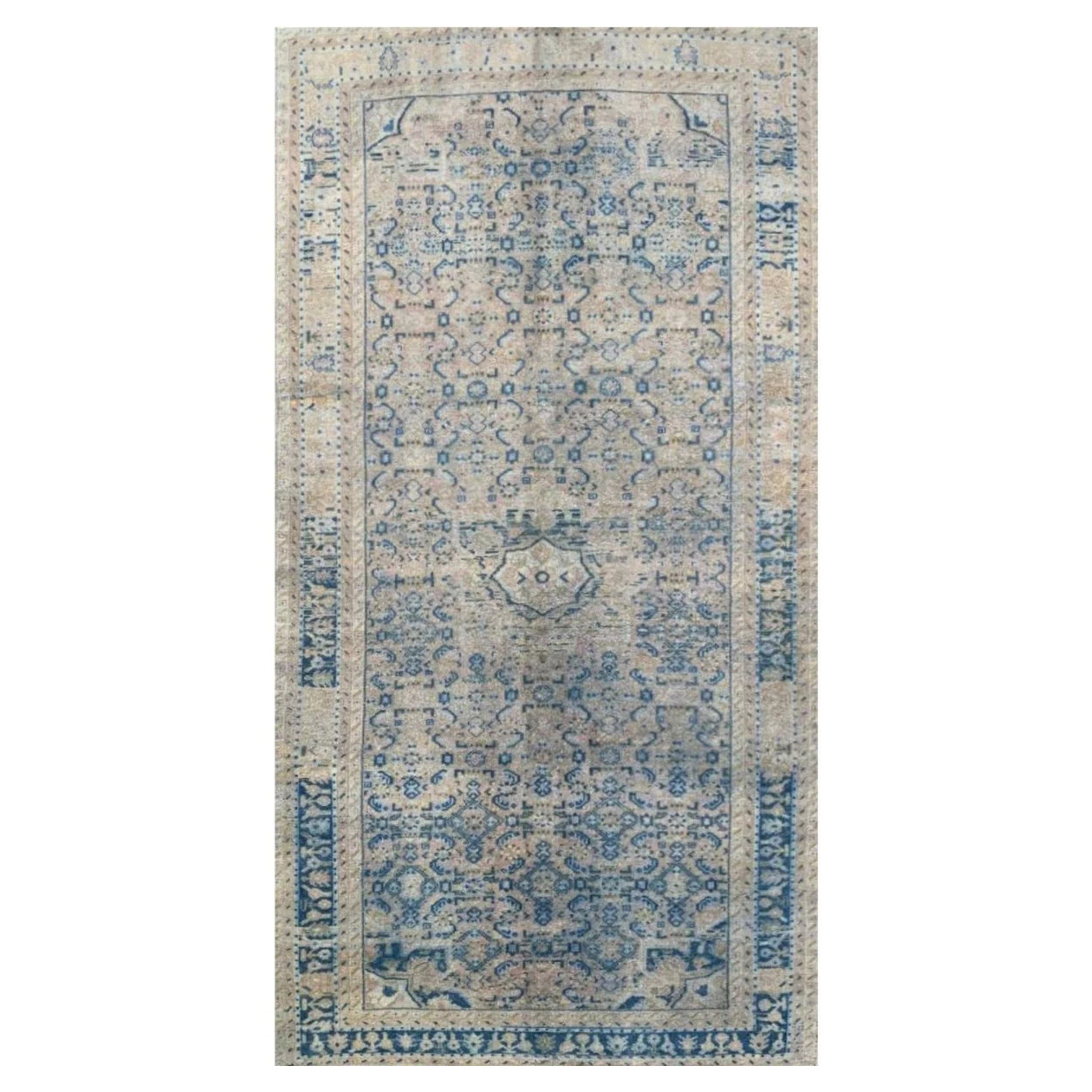 5x10 Hand Knotted Old Hamedan Gallery Runner Rug Wool Carpet