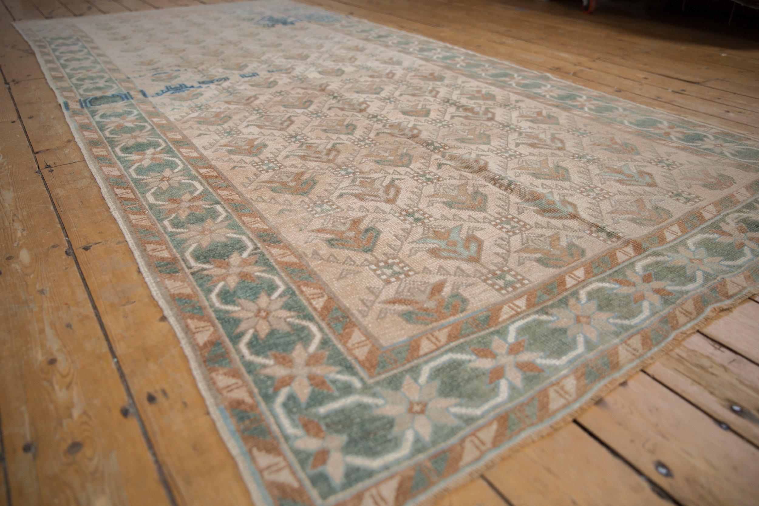 Wool Vintage Distressed Oushak Rug Runner For Sale