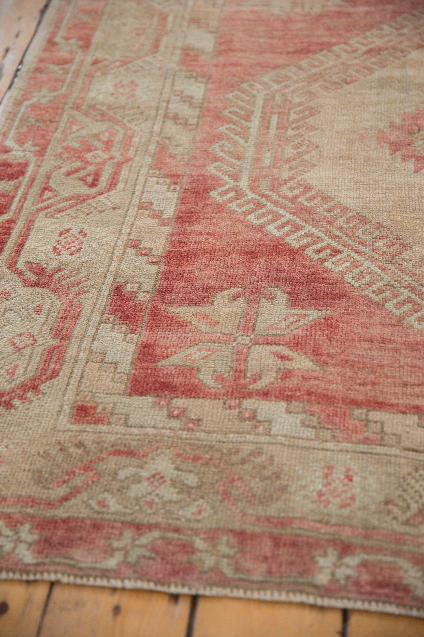 Vintage Distressed Oushak Rug Runner For Sale 2