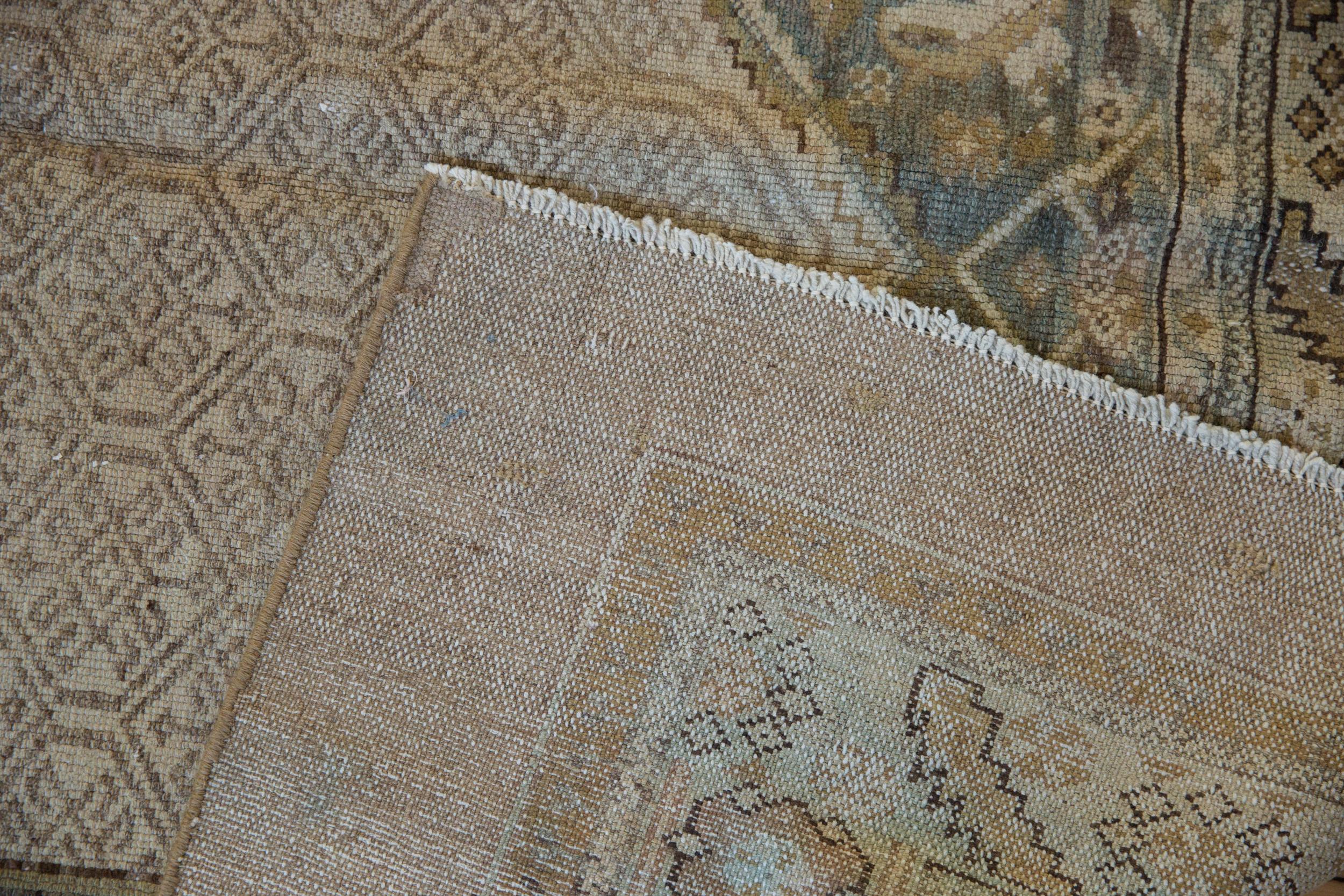 Hand-Knotted Vintage Distressed Serab Rug Runner For Sale