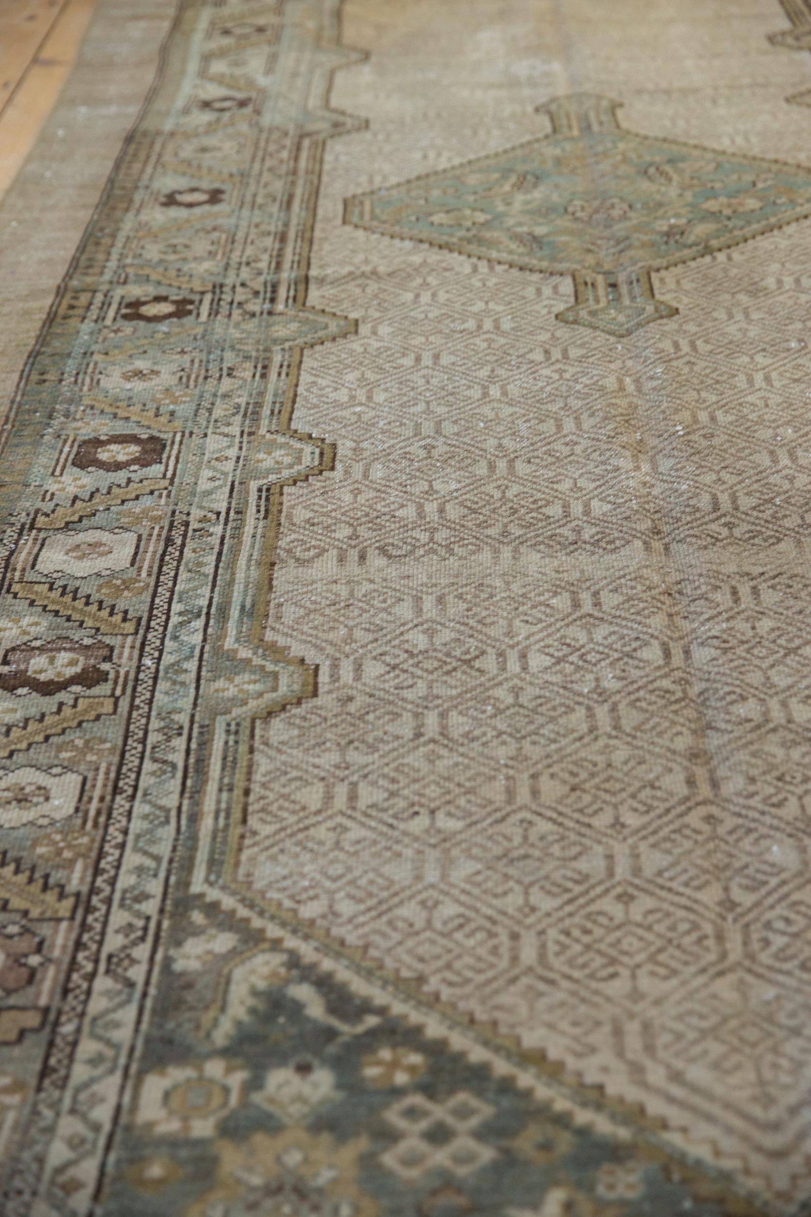 Early 20th Century Vintage Distressed Serab Rug Runner For Sale