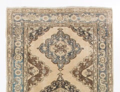 Vintage 1960s Turkish Runner. Hand-Knotted. Wool on Cotton, 5x12 Ft