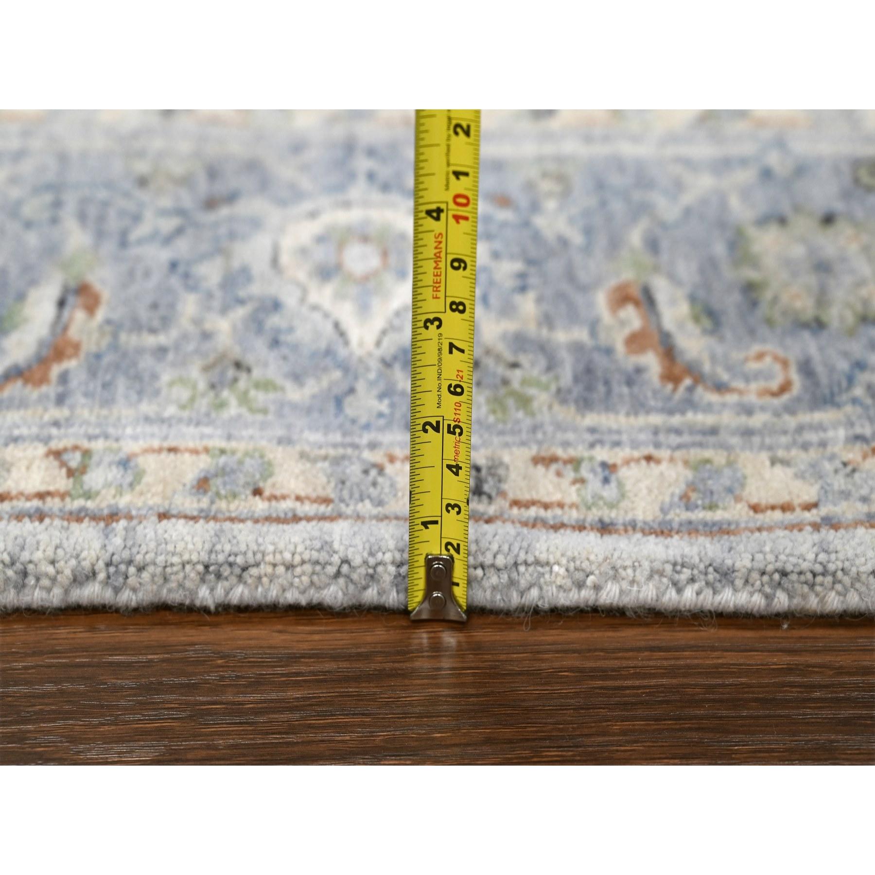 5'x5' Chrome Oushak Denser Weave Wool Hand Knotted Square Rug For Sale 1