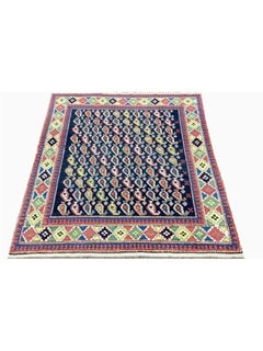 5x5 Handgeknüpfter altrussischer Kazak-Teppich - Geometrisches Design aus Wolle