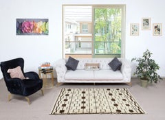 5x6 Ft Contemporary Moroccan Tulu Rug, 100% Wool, Custom Options Available