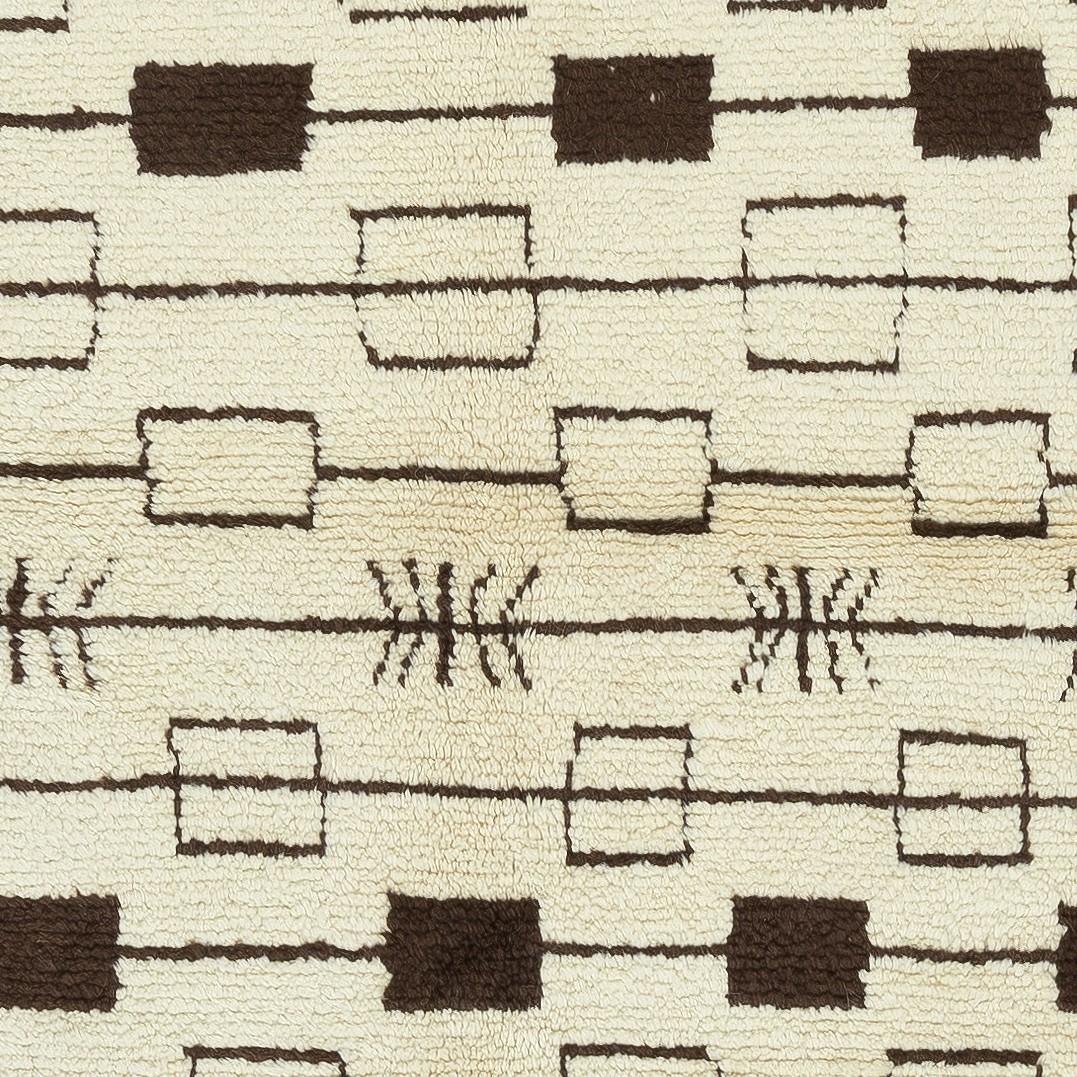 5x6 Ft Contemporary Marokkanischer Tulu Teppich, 100% Wolle, kundenspezifische Optionen verfügbar im Zustand „Neu“ im Angebot in Spring Valley, NY