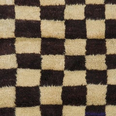 5x6 Ft Chessboard Design Tulu Rug, All Natural Wool, Made-to-order, Customizable
