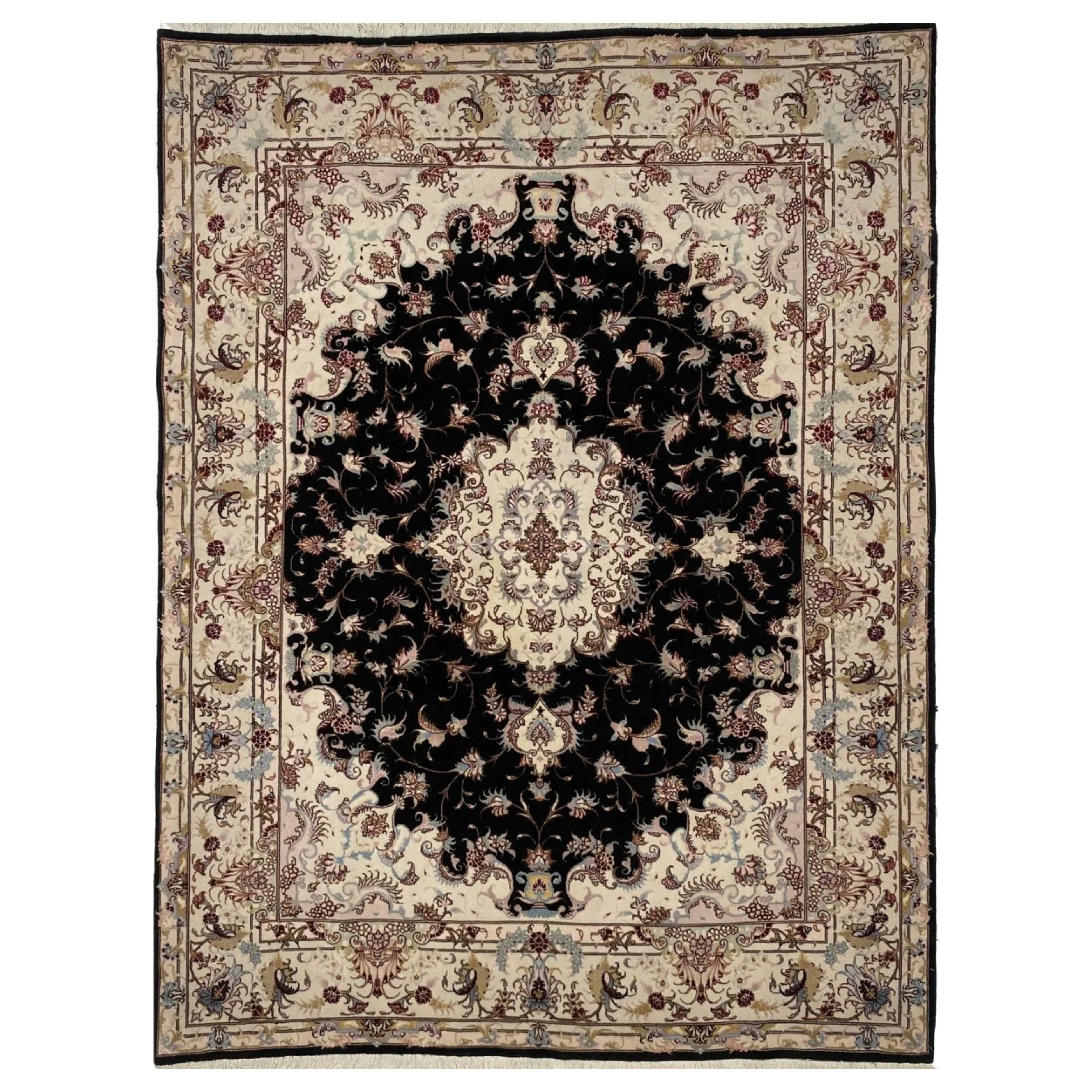 5x6 Hand Knotted Tabriz Masterpiece Rug en venta