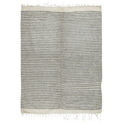 5x6.8 Ft Flat-Weave Kilim Rug. Housse de canapé faite à la main. Couvre-lit rayé, couverture