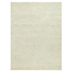 Tappeto orientale in pura lana annodata a mano 5'x6'8" White Lori Buft Gabbeh Design