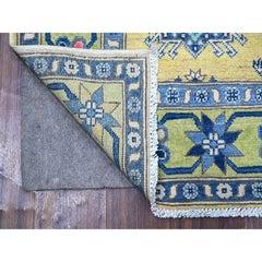 5'x6'9" Old Gold All Natural Wool Fusion Kazak Hand Knots Rugs Orientale