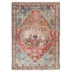 5X7 Antique Persian Bakhshayesh Rug Rare Serapi 152cm x 213cm c.1870
