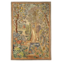 5x7 Exceptional Antique French Art Deco Tapestry Needlepoint Decor Signed C.1927