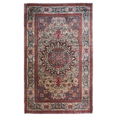 5x7 Fine Antique Turkish Hereke Rug 135x208 cm c.1880