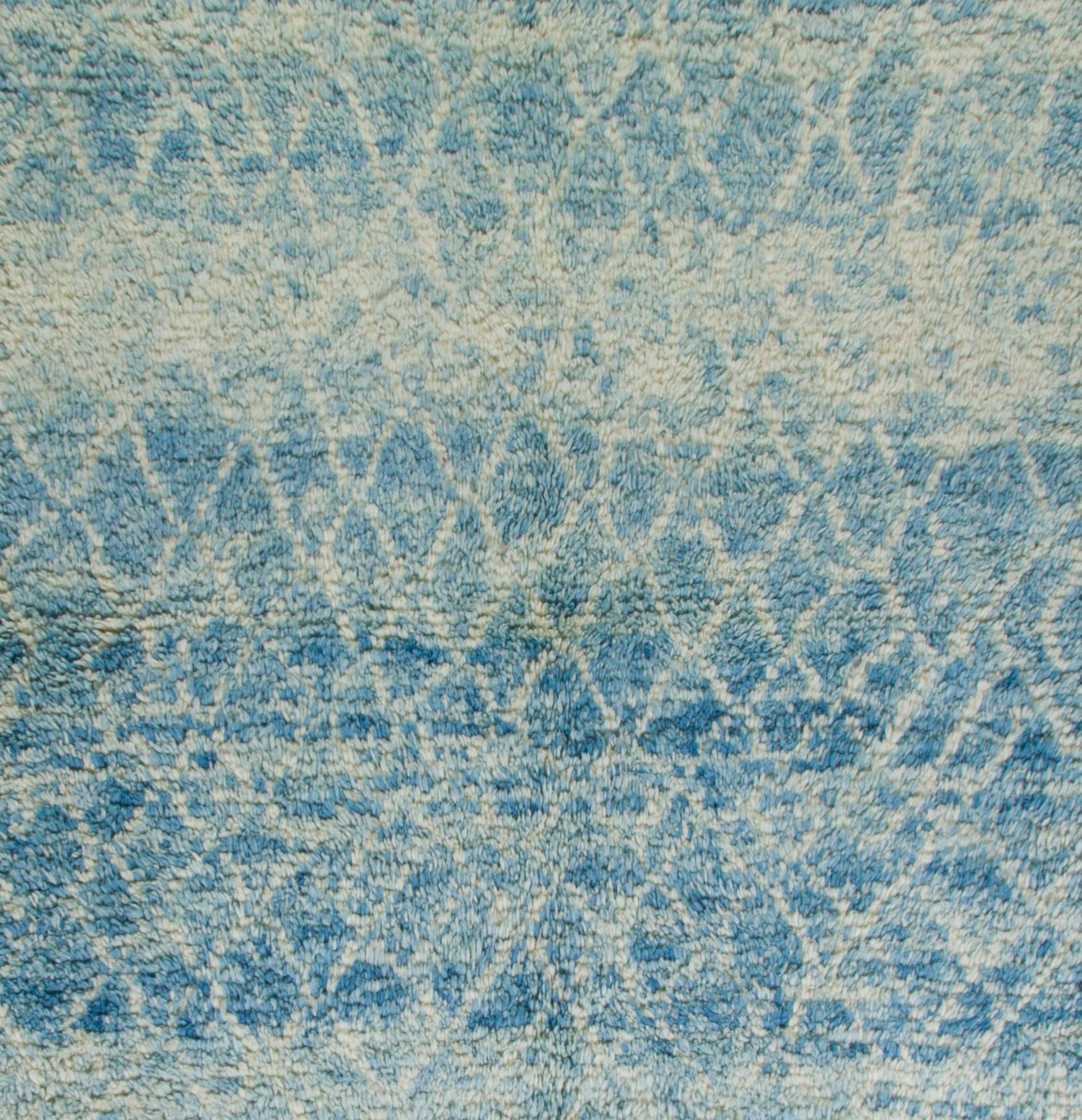 5x7 Ft Neuer handgefertigter marokkanischer Beni Ourain-Teppich, alle Wolle, maßgefertigt erhältlich (Moderne) im Angebot