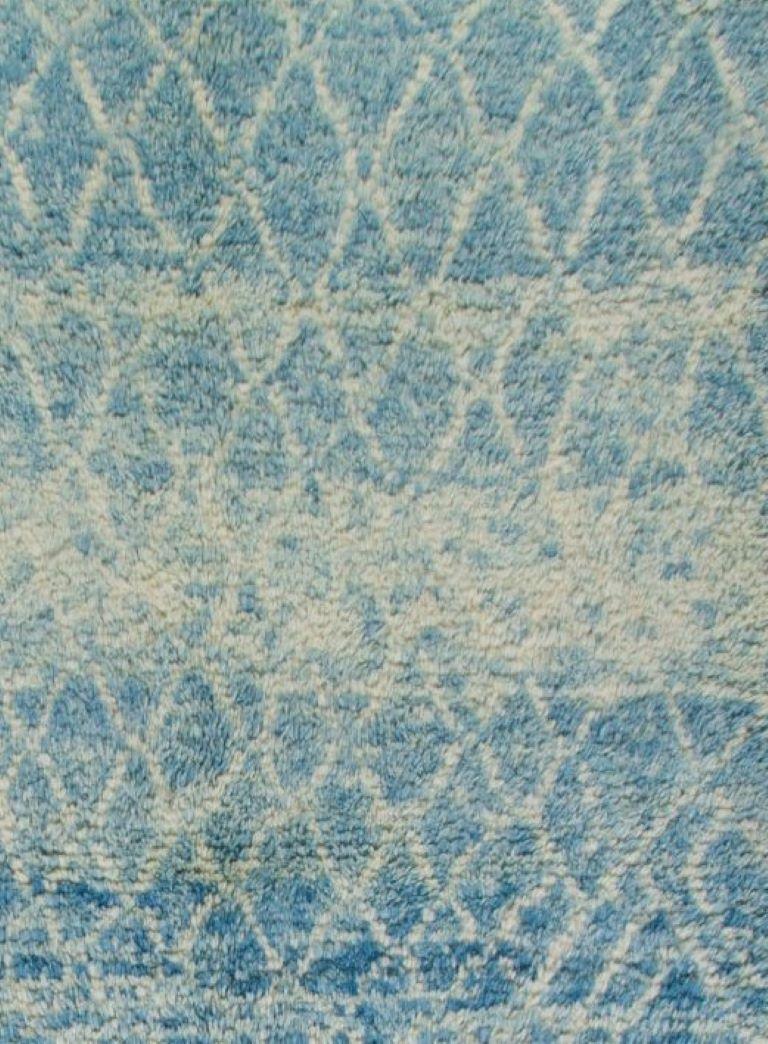 5x7 Ft Neuer handgefertigter marokkanischer Beni Ourain-Teppich, alle Wolle, maßgefertigt erhältlich (Marokkanisch) im Angebot