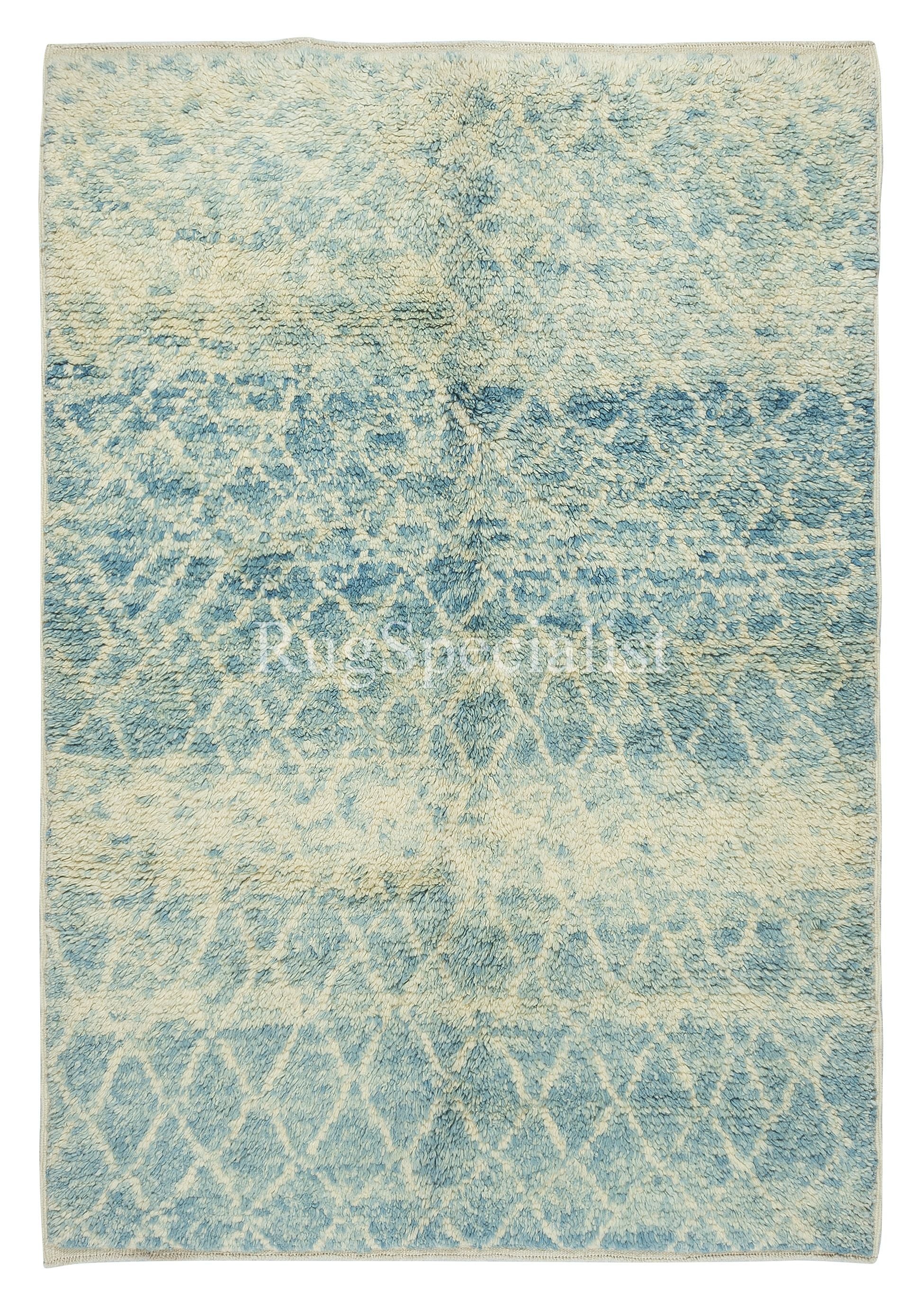 5x7 Ft Handgefertigter marokkanischer Tulu-Teppich aus 100 % Wolle. Kundenspezifische Optionen verfügbar