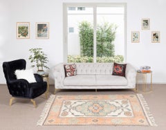 5x7 ft Modern Handmade Turkish Geometric Wool Area Rug for Office & Home Decor