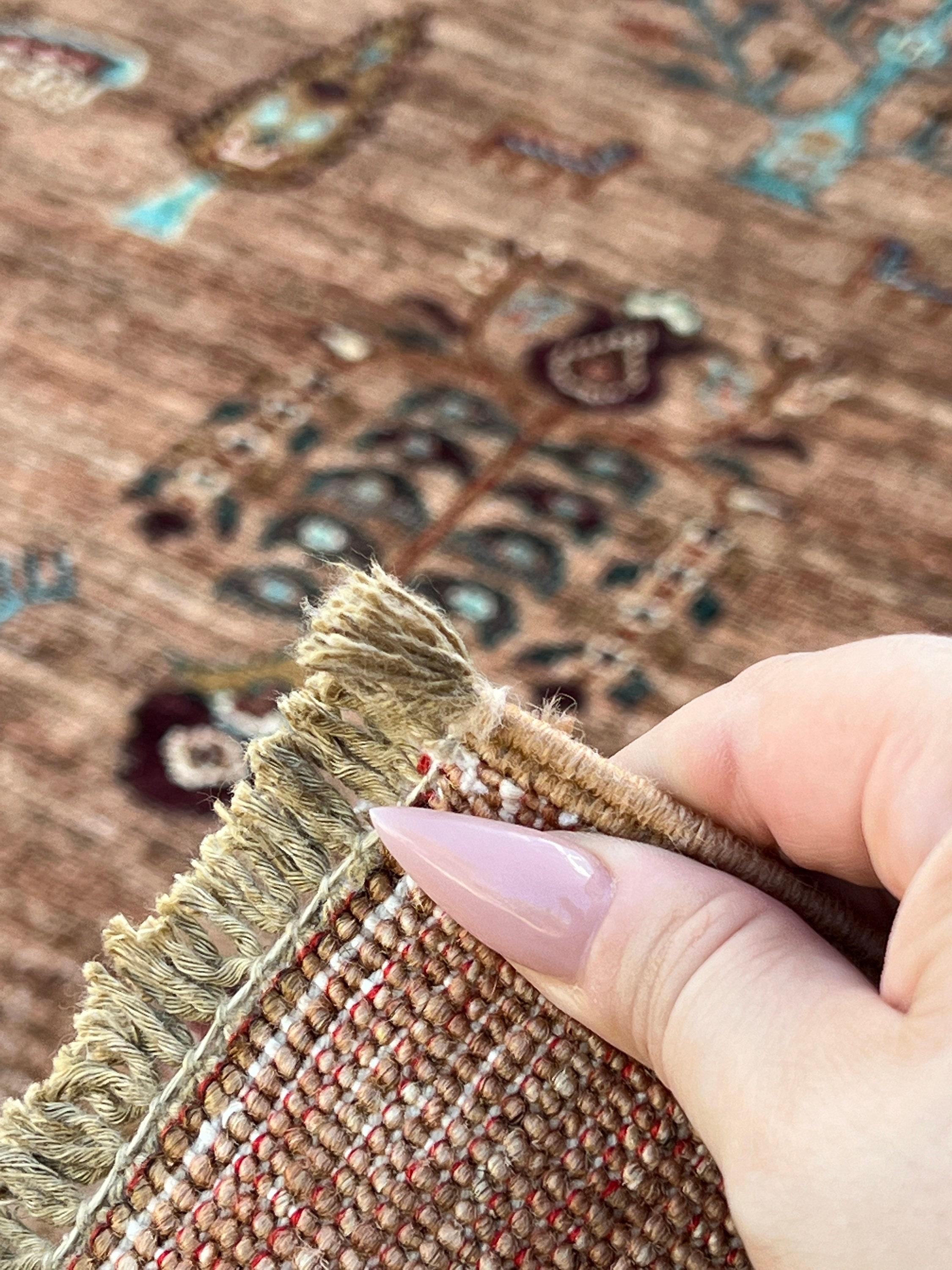 Hand-Knotted Afghan Rug Premium Hand-Spun Afghan Wool Fair Trade 6