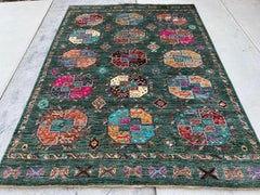 5x7 Hand-Knotted Afghan Rug Premium Hand-Spun Afghan Wool Fair Trade