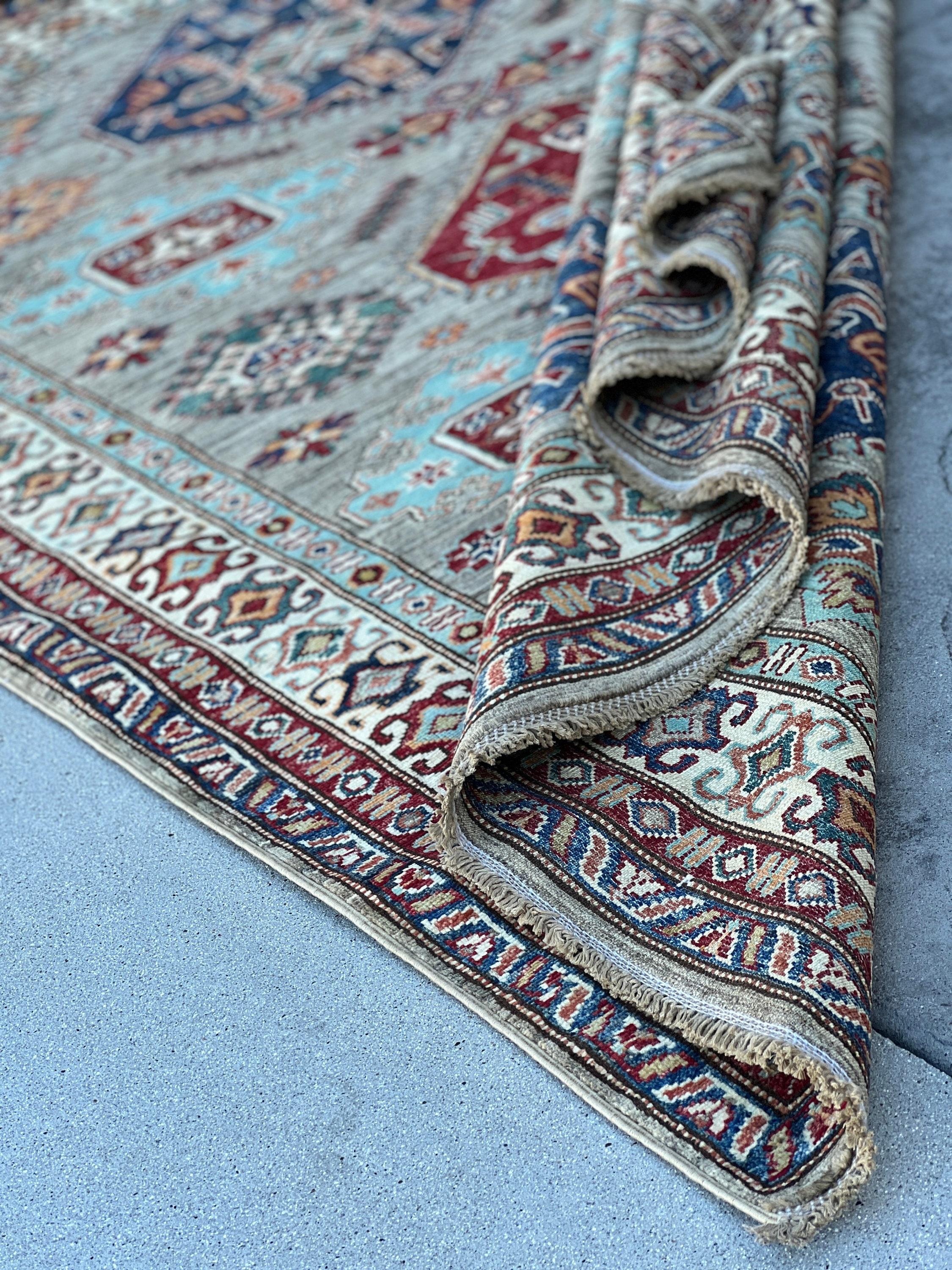 Hand-Knotted Afghan Rug Premium Hand-Spun Afghan Wool Fair Trade For Sale 3