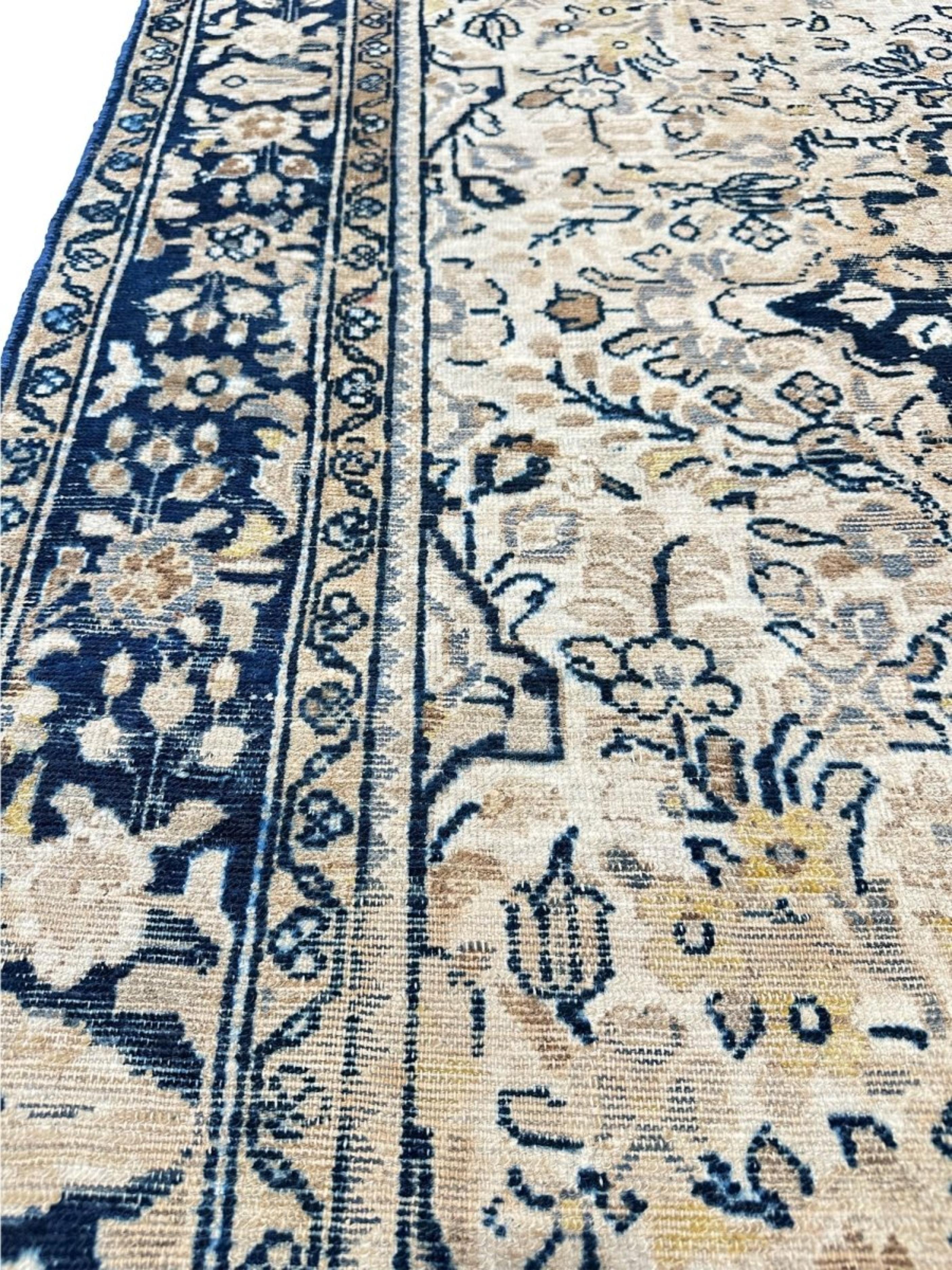 Tappeto 5x7 annodato a mano con motivo Tabriz antico in vendita 3