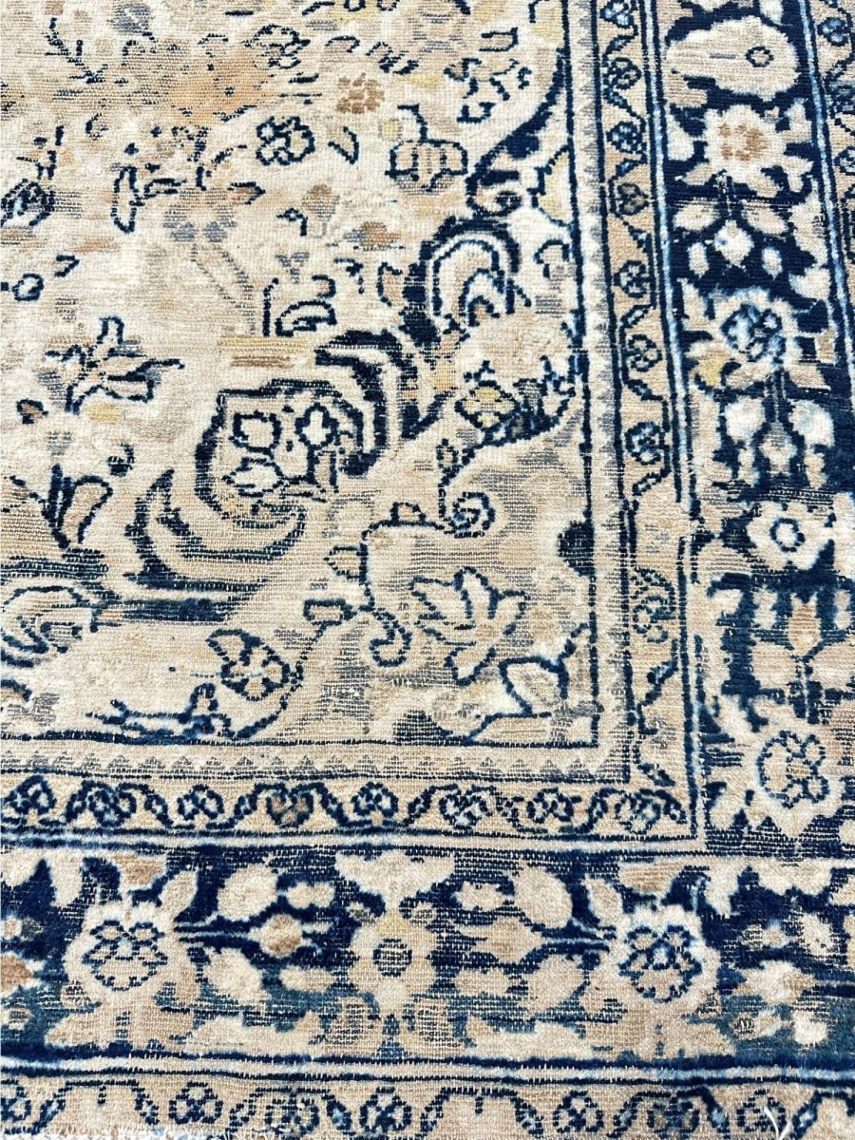 Tappeto 5x7 annodato a mano con motivo Tabriz antico in vendita 5