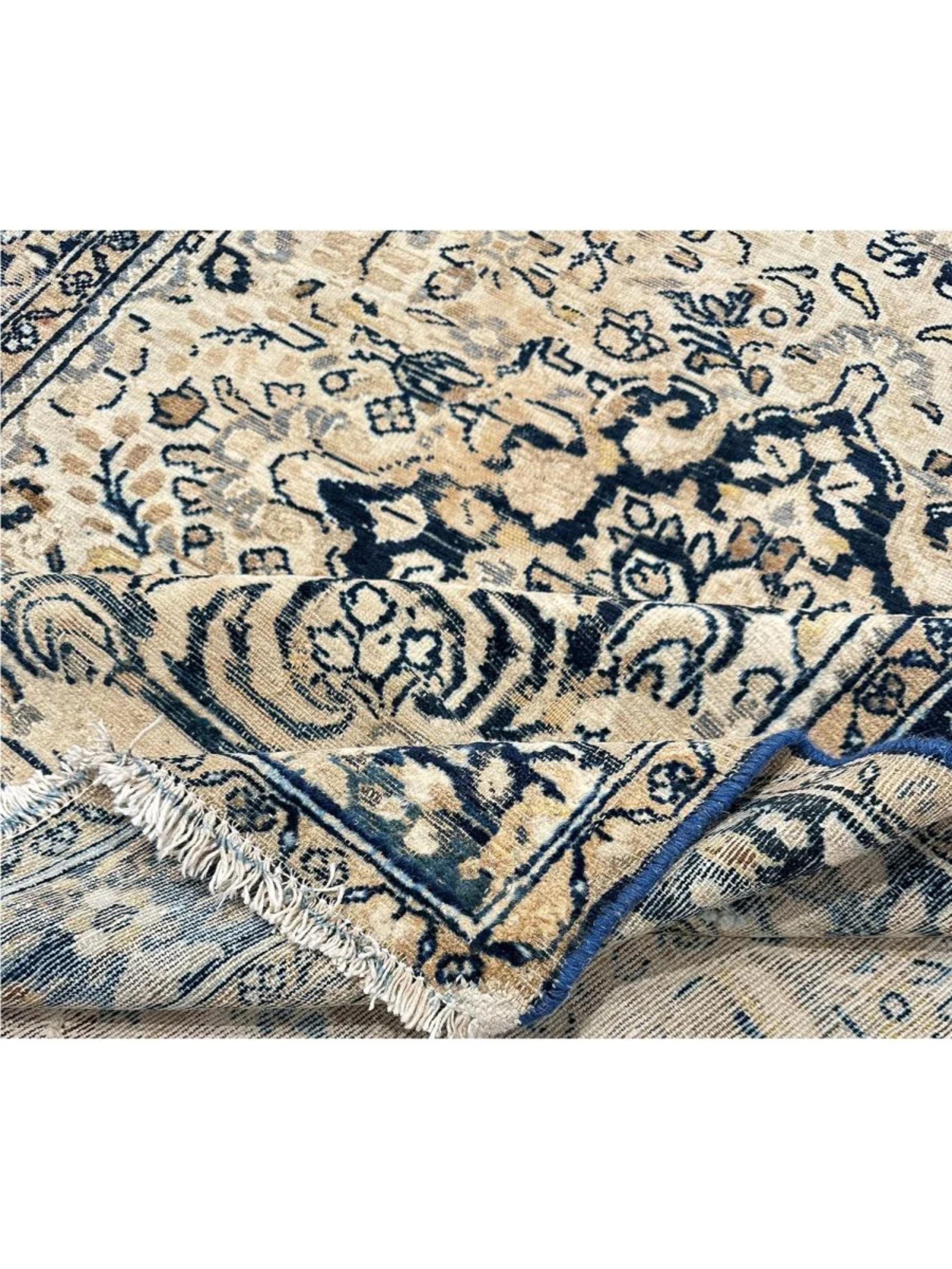 Tappeto 5x7 annodato a mano con motivo Tabriz antico in vendita 6