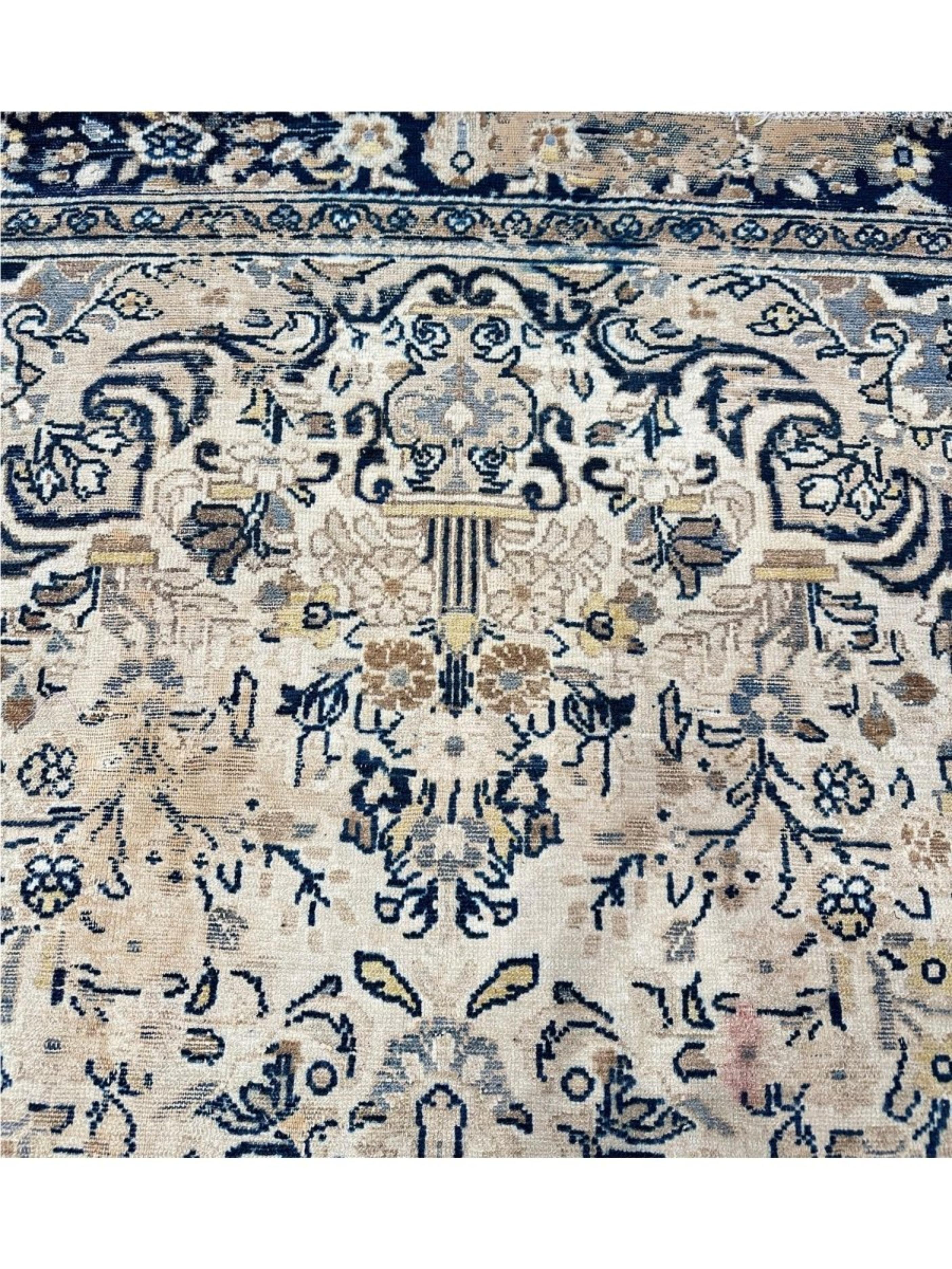 Tappeto 5x7 annodato a mano con motivo Tabriz antico in vendita 1