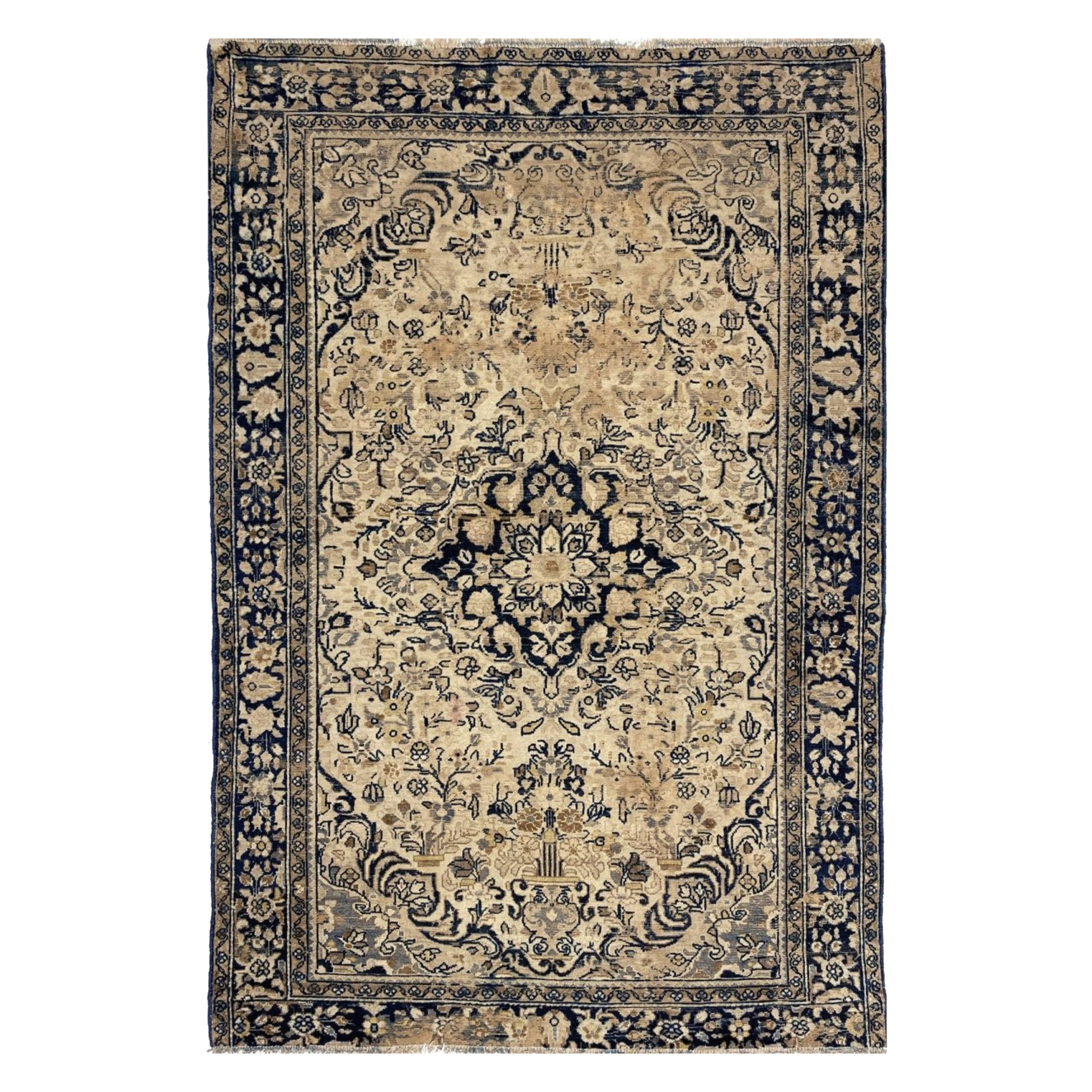 5x7 Handgeknüpfter antiker Tabriz Teppich