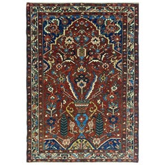 Tappeto 5x7 annodato a mano Old Bakhtiari, disegno geometrico Tappeto 5x7 annodato a mano Old Bakhtiari, disegno geometrico