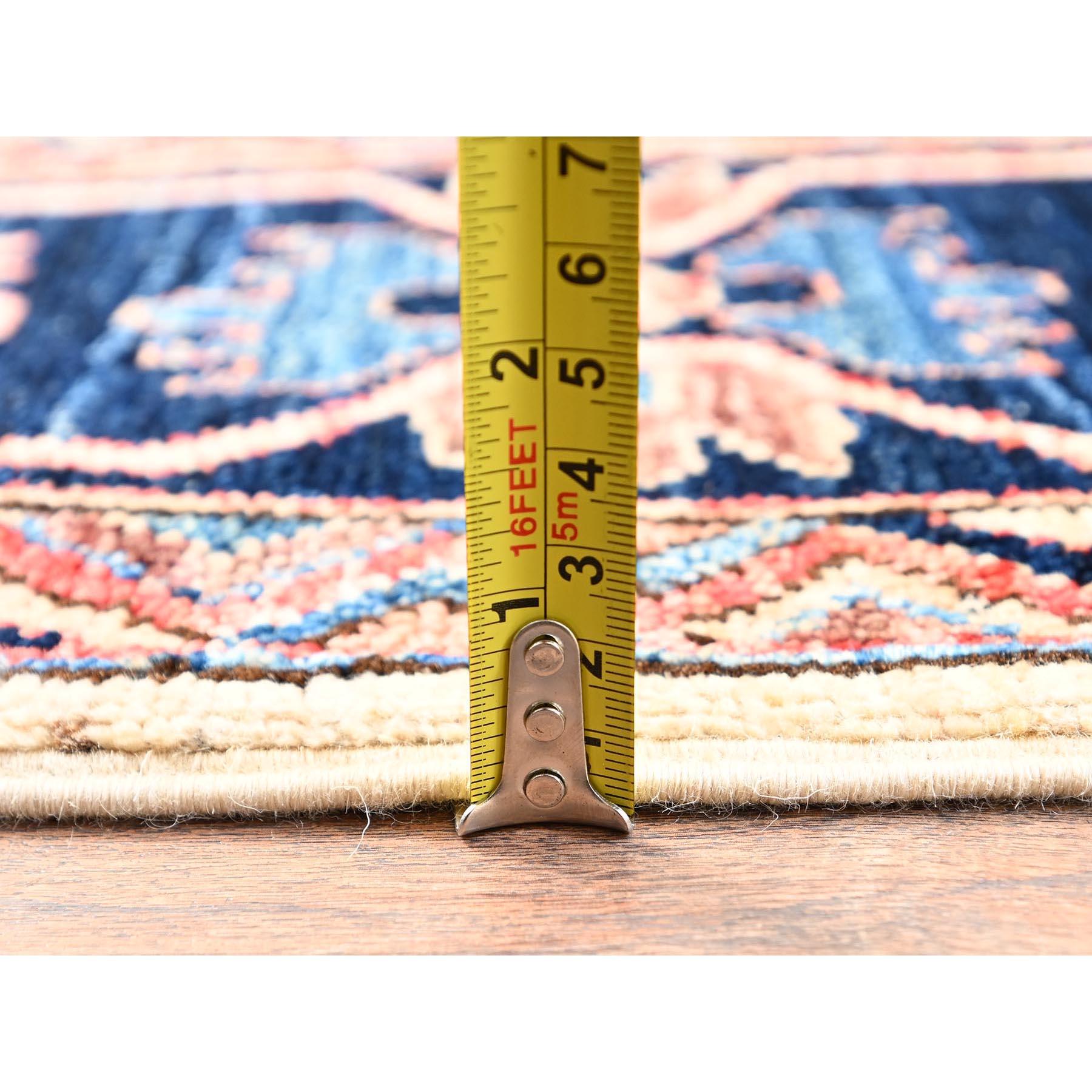 Contemporary 5'x7' Ivory Northwest Persian Design Hand Knotted Aryana Grade Pure Wool Rug For Sale