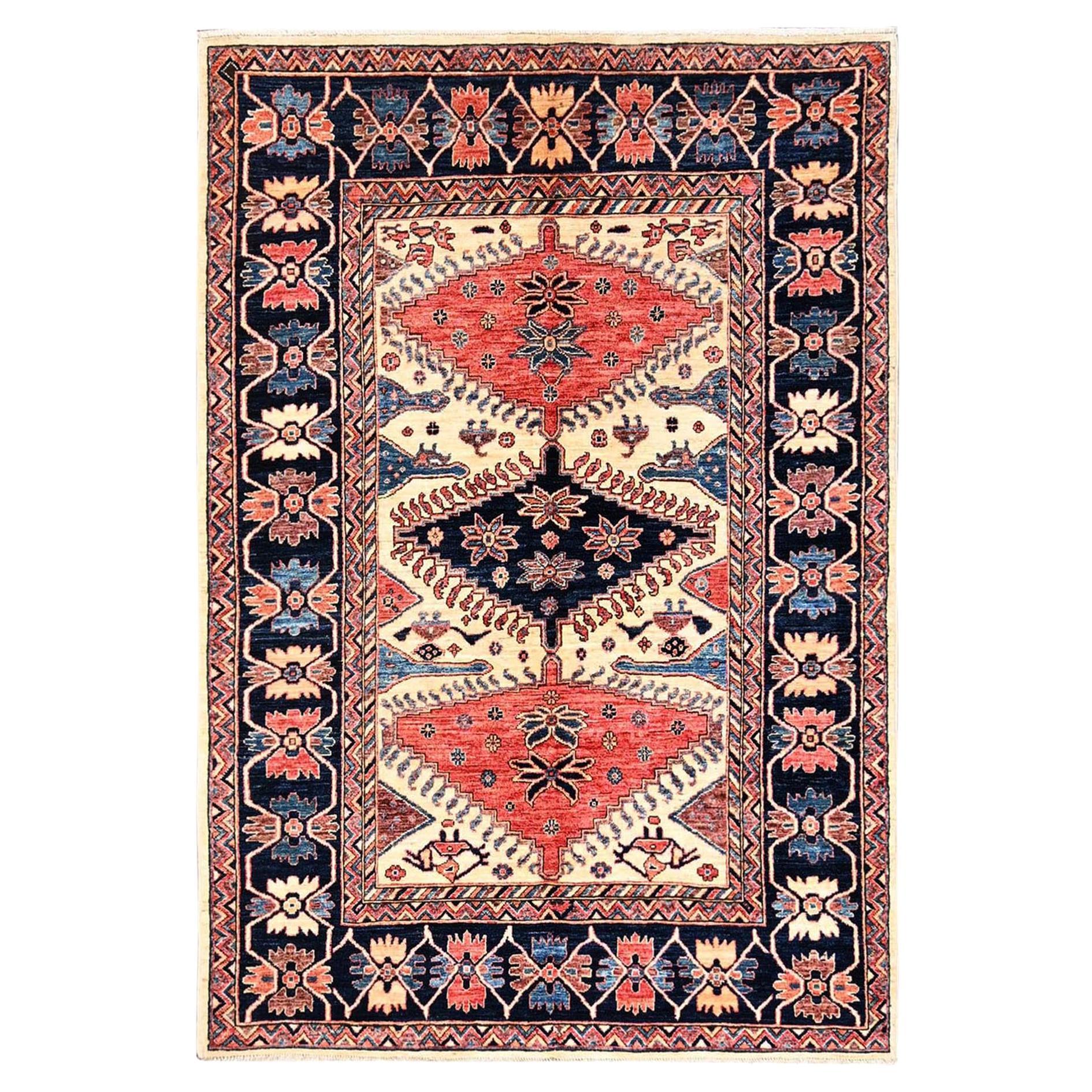 5
x7
Ivory Northwest Persian Design Hand Knotted Aryana Grade Pure Wool Rug