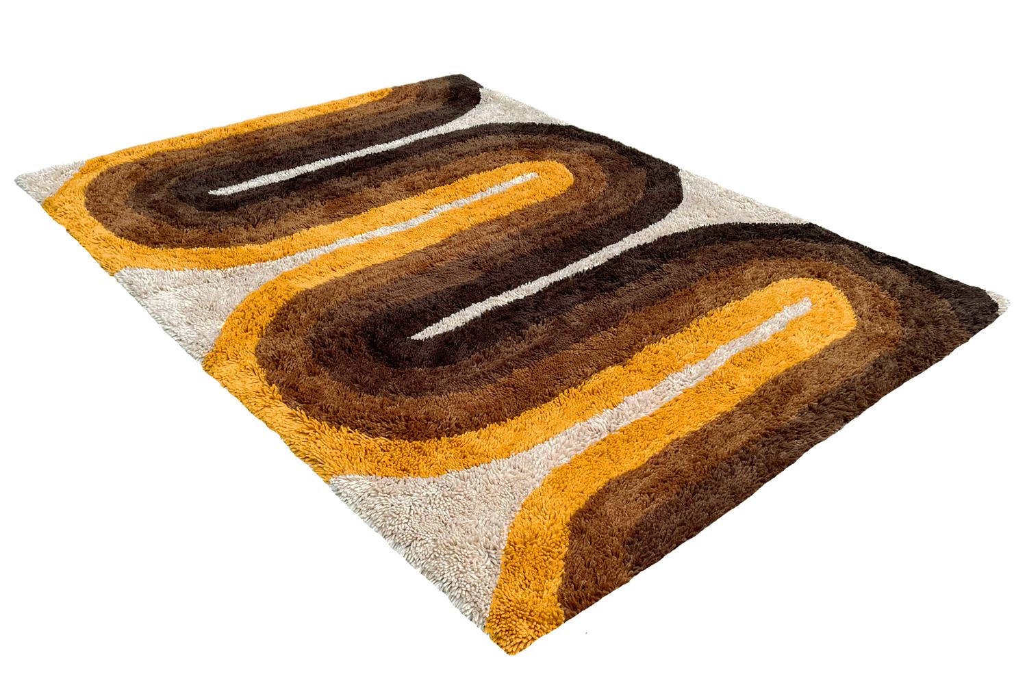 We are proud to offer these brand new, finely crafted, high quality designer shag rugs. These are truly inspired by the classic Scandinavian rug designs of the 1950’s and 1960’s. The entire look and feel were made to bring you back in time, from the