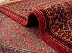 5x7 Red Vintage Herati Hand Knotted Wool Area Rug ( G - 14241 )