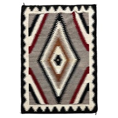5x7 Vintage Navajo Eye Dazzler Handwoven Wool Rug Gray Southwestern 148cmx198cm