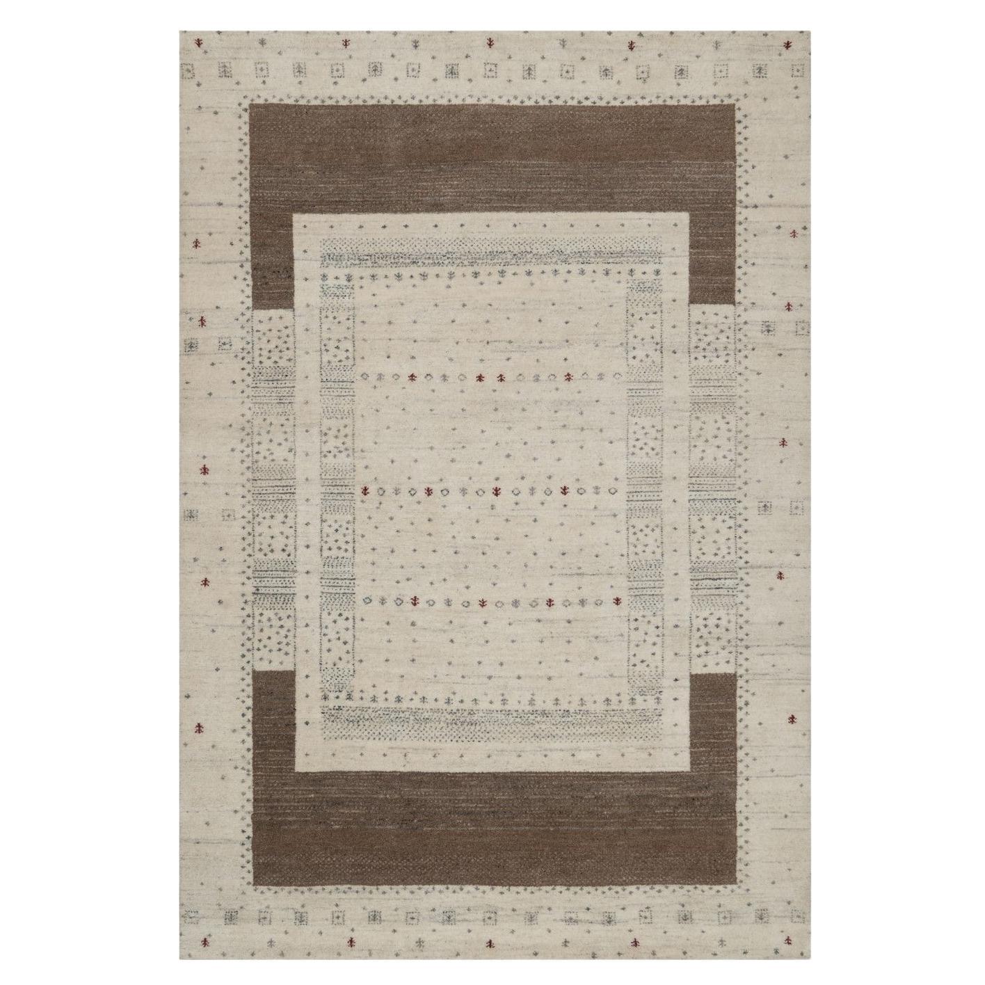 5
x7
10" Chiffon White Modern Design Lori Buft Gabbeh Tappeto annodato a mano interamente in lana