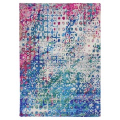 5'x7'3"  Tapis oriental coloré noué à la main Sari The PEACOCK, Sh59244