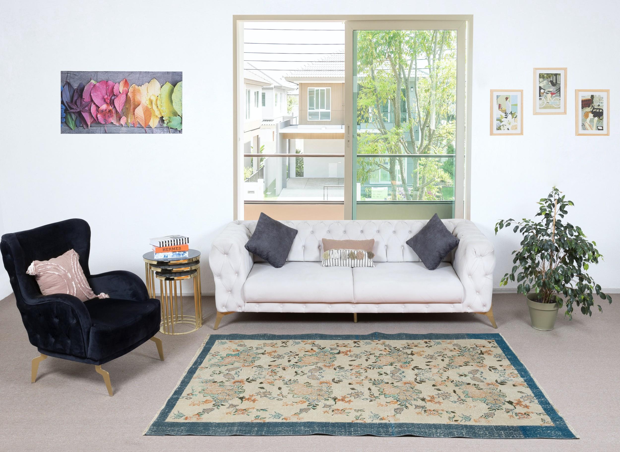Our sun-faded rugs are all one-of-a-kind, hand-knotted, 50-70 year-old vintage pieces. They each boast their own singular handmade aesthetic drawn from the centuries-old Turkish rug-weaving traditions. These rugs are made completely of sheep’s wool,