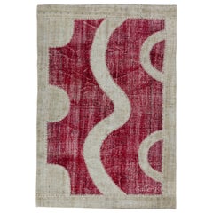 5x7.8 Ft Patchwork Rug, Handmade from Vintage Carpets. Custom Options Available