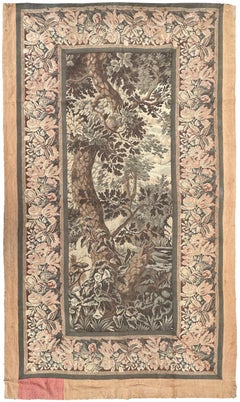 5X8 Antique French Tapestry Verdure Tree of Life Exotic Botanicals 55cm x 244cm