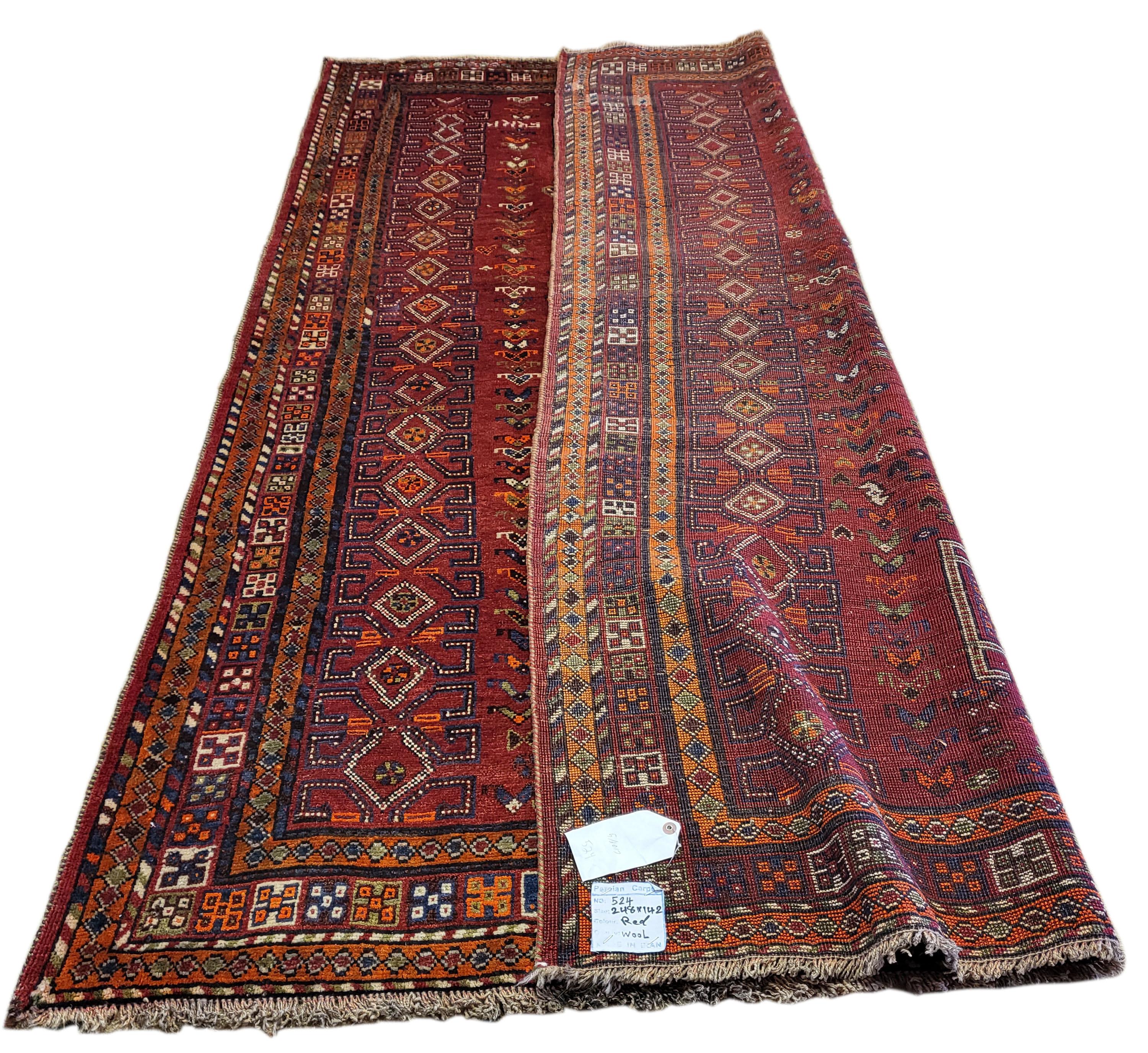 Absolutely incredible 1940's Persian Lori. This piece of nomadic heritage is absolutely stunning! The Lors of Iran are some of the most creative and skilled tribe of weavers in the world! They chose the finest wool, and most beautiful natural dyes