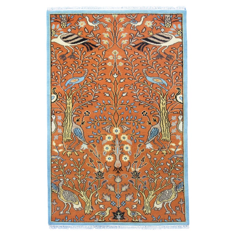 Bird Design Rug For Sale at 1stDibs