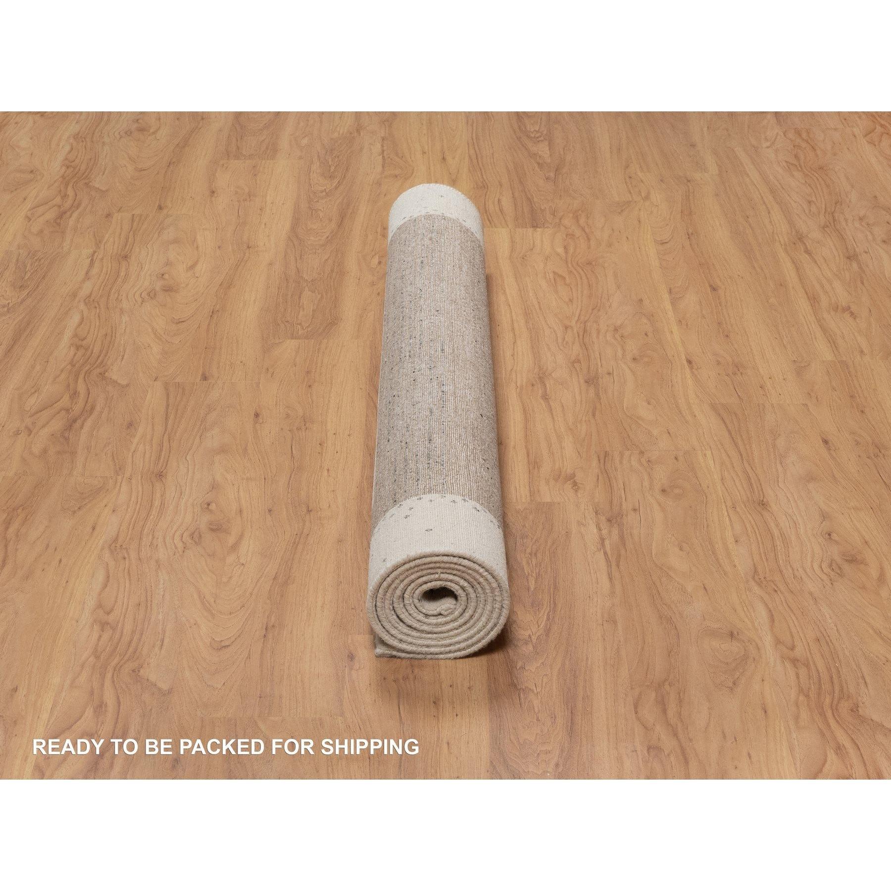 Alfombra de lana anudada a mano Lori Buft Gabbeh, diseño moderno, blanco, gasa 5'x8 en Nuevo estado para la venta en Carlstadt, NJ